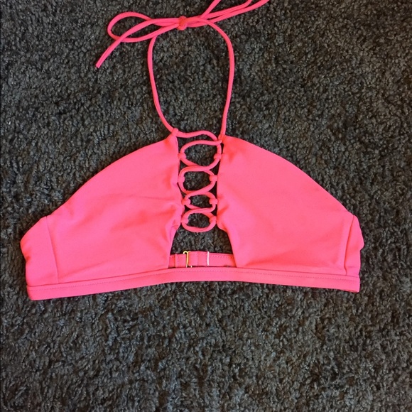 ELLEJAY Maya Lace Up Halter in Petunia size Medium - Picture 4 of 6